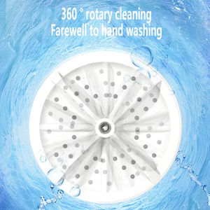 เครื่องซักผ้าพกพาขนาดเล็กแบบหมุนได้ ใช้พอร์ต USB สำหรับซักถุงเท้า เสื้อผ้า ชุดชั้นใน เหมาะสำหรับใช้ในบ้าน การเดินทาง และธุรกิจ - Product Image 5