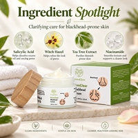 Crème Visage Purifiante et Lissante au Salicylic Acid Fermenté et à l'Acide Glycolique pour le Contrôle du Sébum et l'Élimination des Points Noirs, Nettoyant Pores Bouchés