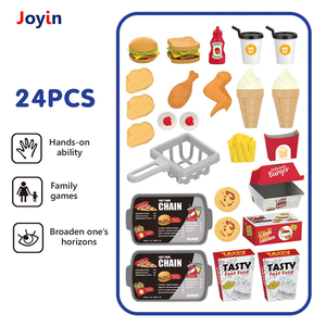 Ensemble de <span class=keywords><strong>jeu</strong></span> d'imitation pour enfants <span class=keywords><strong>Fast</strong></span> <span class=keywords><strong>Food</strong></span> : <span class=keywords><strong>Burger</strong></span>, Frites, Boissons, Comptoir de Cuisine – <span class=keywords><strong>Jeu</strong></span> de Rôle pour la Maison, la Classe ou les Fêtes - Product Image 4