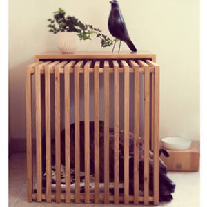 Di Lusso In Legno Massello di rovere Cane Canile Mobili Uso Interno Mobili di Stile Del Cane Cassa Tavolo del Salotto di Sonno Del Cane di casa - Product Image 5