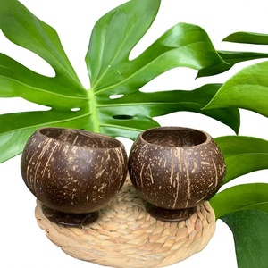 แก้วชา/กาแฟ Eco2go เวียดนาม ทำจากเปลือกมะพร้าว ย่อยสลายได้ตามธรรมชาติ 100% ขนาด 400 มล. ลายชนบท สลักโลโก้ด้วยเลเซอร์ ผลิตในเวียดนาม - Product Image 1