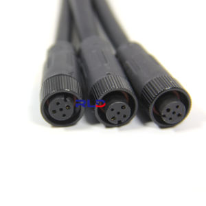 IP67防水円形メスM12コネクタ2 3 4 5 8 8 6ピンポールケーブルコネクタ - Product Image 1