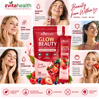 Poudre de marque privée OEM Gluta Glow Lyco avec glutathion et lycopène pour éclaircir la peau et la protection antioxydante