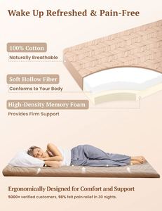 Japanese Floor Mattress Queen Size Thicken Roll up Tatami Mat Mattress <b>Pad</b> White Stock <b>Bed</b> Mattress Topper - Product Image 6