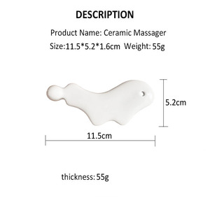 Strumento per Massaggio Guasha in Ceramica Personalizzato per Massaggio Muscolare e Rilassamento Facciale - Product Image 4