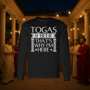 T-shirt à manches longues avec citation de fête de Toga Party - Product Image 3