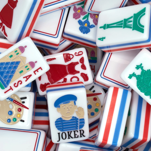 Juego de Mahjong Acrílico de 5 Capas con Diseño London Calling, Ecológico, Duradero, Moderno, Artístico, Clásico, Fichas de Mahjong Americanas - Product Image 4