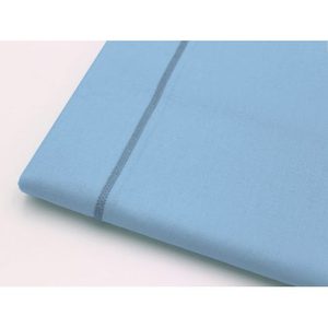 ผ้าปูที่นอนแบบเรียบ 200x300 ซม. ผ้าฝ้าย 100% สีฟ้าอ่อน สำหรับเตียงขนาดเฟรนช์เบด - Product Image 3