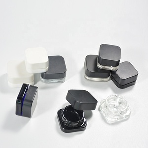 Oem Tùy Chỉnh Trẻ Em Bằng Chứng 1G 3.5G Hoa Bao Bì Mùi Bằng Chứng Lọ 3.5 Miệng Rộng Frosted Vuông Lọ Thủy Tinh Với Bằng Chứng Giả mạo Nhãn - Product Image 1