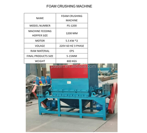 Broyeur de plastique en <span class=keywords><strong>polystyrène</strong></span> <span class=keywords><strong>expansé</strong></span> (EPS) avec certification CE - Product Image 5