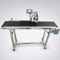 Imprimante jet d'encre en ligne, codeur de date, convoyeur de bureau 600 DPI pour emballage de bouteilles et de boîtes, vente en gros, OEM, ODM, directement de l'usine