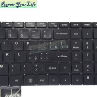 Clavier d'ordinateur portable rétroéclairé brésilien pour BMAX IPASON MaxBook P1 P1X P2 G154GPJ41 X15 X317A, nouveau clavier noir