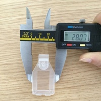 Porte-étiquette - Crochet européen pour étiquette oscillante - Porte-étiquette de prix - Plastique transparent - Plastique transparent