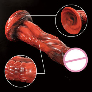 Оптовая продажа, разные цвета, силиконовые секс-игрушки, мягкие Анальные Фаллоимитаторы для животных и инопланетян, гибкий длинный фаллоимитатор для женщин - Product Image 4