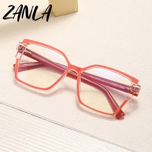 女性用マルチカラーリムブルーライトカットメガネ<span class=keywords><strong>2026</strong></span>新スタイルメタルヒンジヴィンテージブルーレオパードフレーム保護眼鏡 - Product Image 2