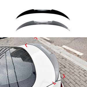 Bmw 4 Series F36 Rear Wing Spoiler Piano Black Carbon Fiber Texture Trunk Lip 2014 2020 - Product Image 1