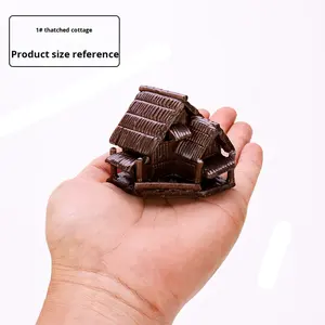 <span class=keywords><strong>Aquarium</strong></span> Landschapsdecoratie Aquatische Benodigdheden Bonsai Keramisch Huis Rieten Huisje Shandong Decoratief Gras - Product Image 1