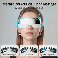 Masajeador de Ojos con Calor y Bluetooth Phenitech para Aliviar las Migrañas, con Ventana de Visión, Música y Vibración