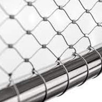 Maille de corde professionnelle en acier inoxydable pour cages à oiseaux et clôtures d'animaux avec haute visibilité et sécurité