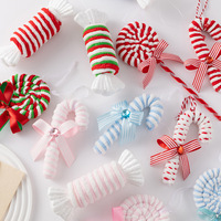 BEI livraison directe cadeaux décorations cadeau jouets en peluche remplissage mousse canne à sucre pendentif décoration d'arbre de noël