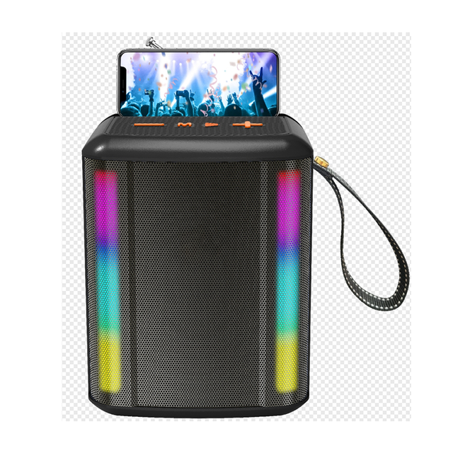 Hot Selling 80W Portable Bluetooth Speaker 2*10 Inch Mini Design Flashing Waterproof Karaoke Player Audio Player Home DC NFC