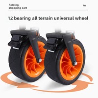 Chariot pliable en acier pour extérieur, transport portable de courses, supermarché, camping, photographie