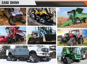 Подгонянная машина для сбора урожая треугольная гусеничная система преобразования резиновых гусеничных колес для 1660 чехла - Product Image 6