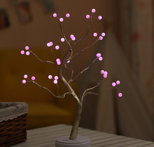 Bonsai Lampu Pohon 108 LED, Baterai Cabang Perak Berkilau Putih dan Dioperasikan USB - Product Image 3