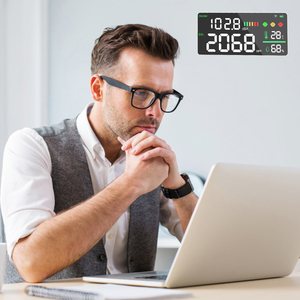 Dosimètre de bruit numérique température et humidité L'usine d'origine chinoise fournit directement un compteur de décibels de bruit et un dioxi de carbone - Product Image 6