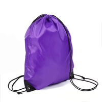 Sac à dos à cordon en gros, impression personnalisée, polyester 420D, sac de sport à cordon pour le sport, la randonnée et les voyages
