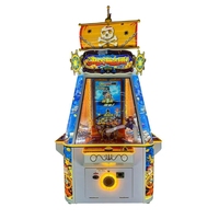 Ensemble complet de bateau pirate pour machine de jeu d'arcade à pousse-balles avec interface anglaise, fonctionnement à pièces, prise US