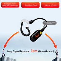 Walkie Talkie Mini 0.5W Earphone UHF 2 arah, Walkie Talkie restoran profesional Radio jangkauan jauh 25 saluran 400-470MHz