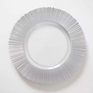 Assiettes de dîner personnalisables en plastique écologique de style occidental, couleurs mariage, décorations pour fêtes à domicile, peintes par pulvérisation - Product Image 2