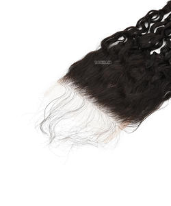 100% vierge naturelle brésilienne Remy cheveux HD pour dentelle fermeture Machine Double trame profonde bouclés Invisible tous les tons de peau Super - Product Image 2