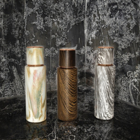 Chunbai personnalisé imprimé verre à grain de bois 10ml bouteilles d'huile de parfum en aérosol avec boîte