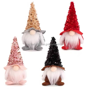 Printemps plantation nouveauté en gros tissu sans visage père noël poupée ornements de noël dessin animé noël Figurine et jouet - Product Image 1