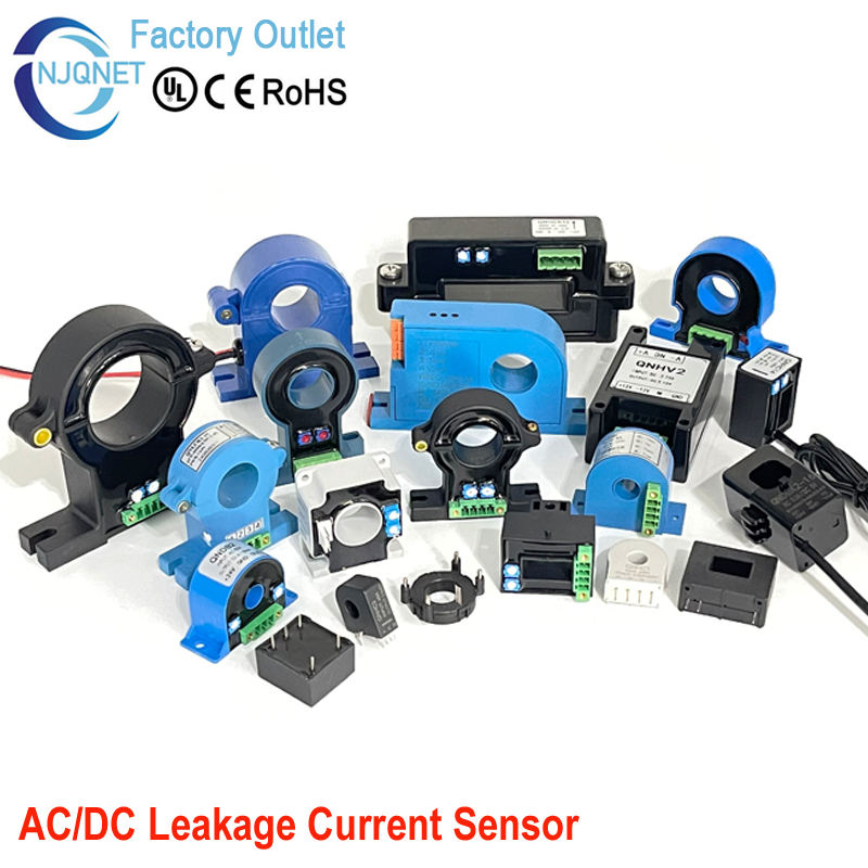 Leakage Current Sensor Rs485 QNLCK1-80 200mA 600mA 1A 4 to 20mA Ac Ct Split Core Current Transformer Residual Current Sensor