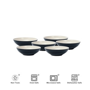 Promotion de septembre : Assiettes et bols en céramique pratiques au design unique, bol à nouilles, riz et ramen en céramique, ensemble de vaisselle en grès - Product Image 3
