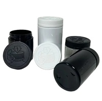 Boîte d'emballage en plastique contenant Cr réutilisable avec logo personnalisé Bocaux en plastique PET résistant aux enfants avec couvercles en plastique à l'épreuve des enfants