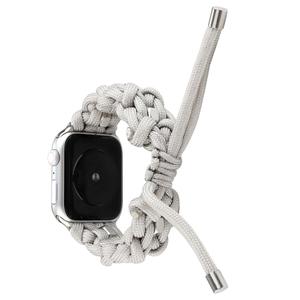 Cinturino in corda di Nylon intrecciato per sport all'aria aperta per cinturino <span class=keywords><strong>Apple</strong></span> <span class=keywords><strong>Watch</strong></span> 38mm 42mm 40mm <span class=keywords><strong>44mm</strong></span> per cinturino da polso iWatch 5 4 3 2 1 - Product Image 3