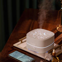Humidificateur d'air à ultrasons à brume fraîche de 500 ml avec commande vocale, lumière LED, diffuseur d'arômes, huile essentielle, musique