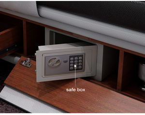 Lit super californien de luxe pour bébé massagetafels up-holstered huisdier bedden avec mobilier de chambre à coucher en velours noir rose king size - Product Image 6