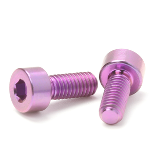 Sekrup Kepala Heksagonal Berlapis <span class=keywords><strong>Titanium</strong></span> Warna Pink, Baut Allen <span class=keywords><strong>Titanium</strong></span> - Product Image 1