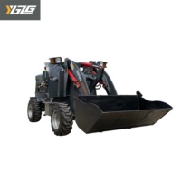 Chargeuse sur pneus articulée mini 4x4 YUANGONG, chargeuse compacte 4 roues motrices avec godet mélangeur à béton à vendre
