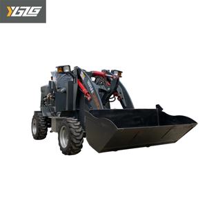 YUANGONG 4x4 Articulated Mini Wheel Loader Epa Compact 4wd Wheel Loader dengan Bucket Pengaduk Beton untuk Dijual - Product Image 1