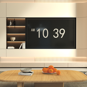 Soporte de pared de <span class=keywords><strong>Tv</strong></span> de diseño europeo moderno Muebles de sala de estar Gabinete de <span class=keywords><strong>TV</strong></span> Personalización integrada Gabinete de <span class=keywords><strong>Tv</strong></span> flotante - Product Image 5