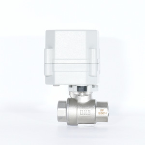 Vanne à boisseau sphérique électrique miniature Tonghe DN8 1/4 po avec actionneur fileté pour le contrôle de l'eau et de l'air - Product Image 2