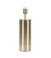 Lampe de table LED cylindrique en fer doré, base flexible, style contemporain, support de lumière d'ambiance en métal