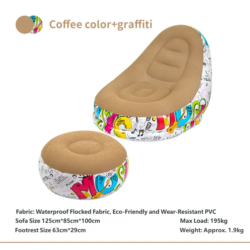 coffee graffiti sofa pedal