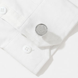 Fashionable Patterned Round Silver Men's <b>Shirt</b> Cufflinks Metal Cufflinks Wholesale - Product Image 2